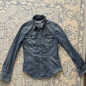 Pinko Denim Button-Up Shirt